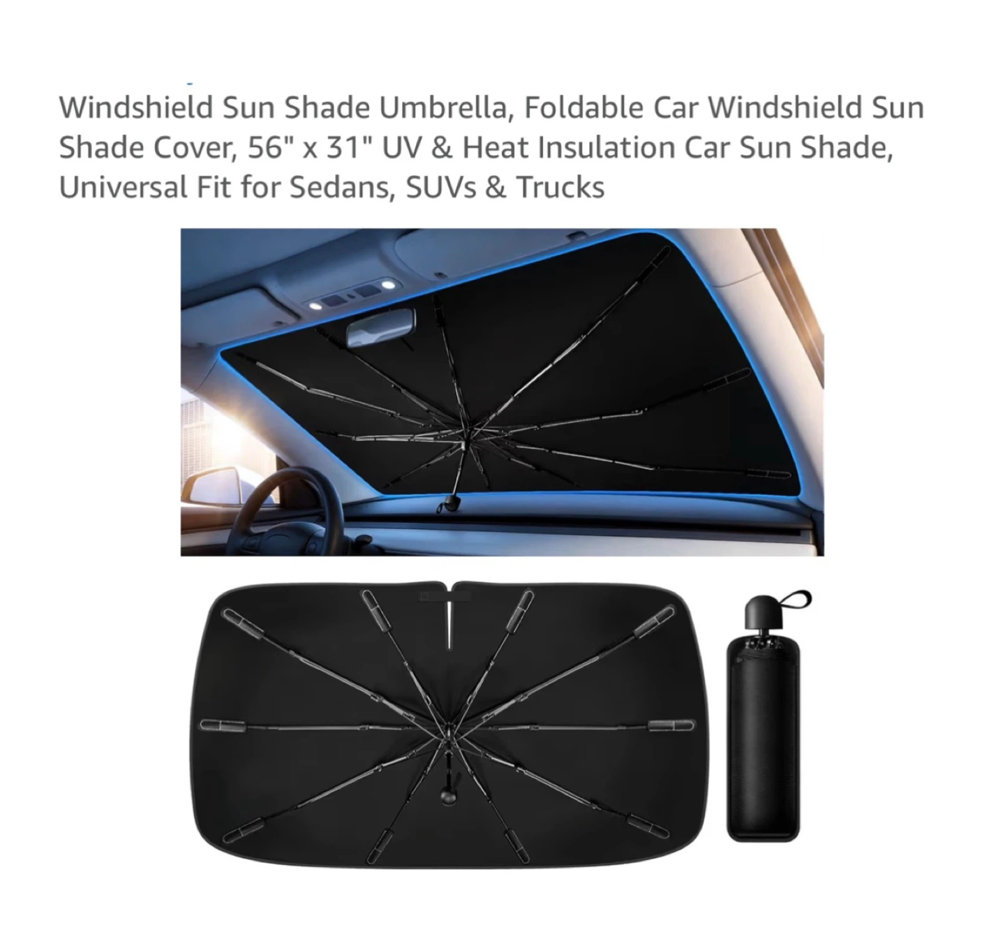 Brand new Windshield Sun Shade Umbrella