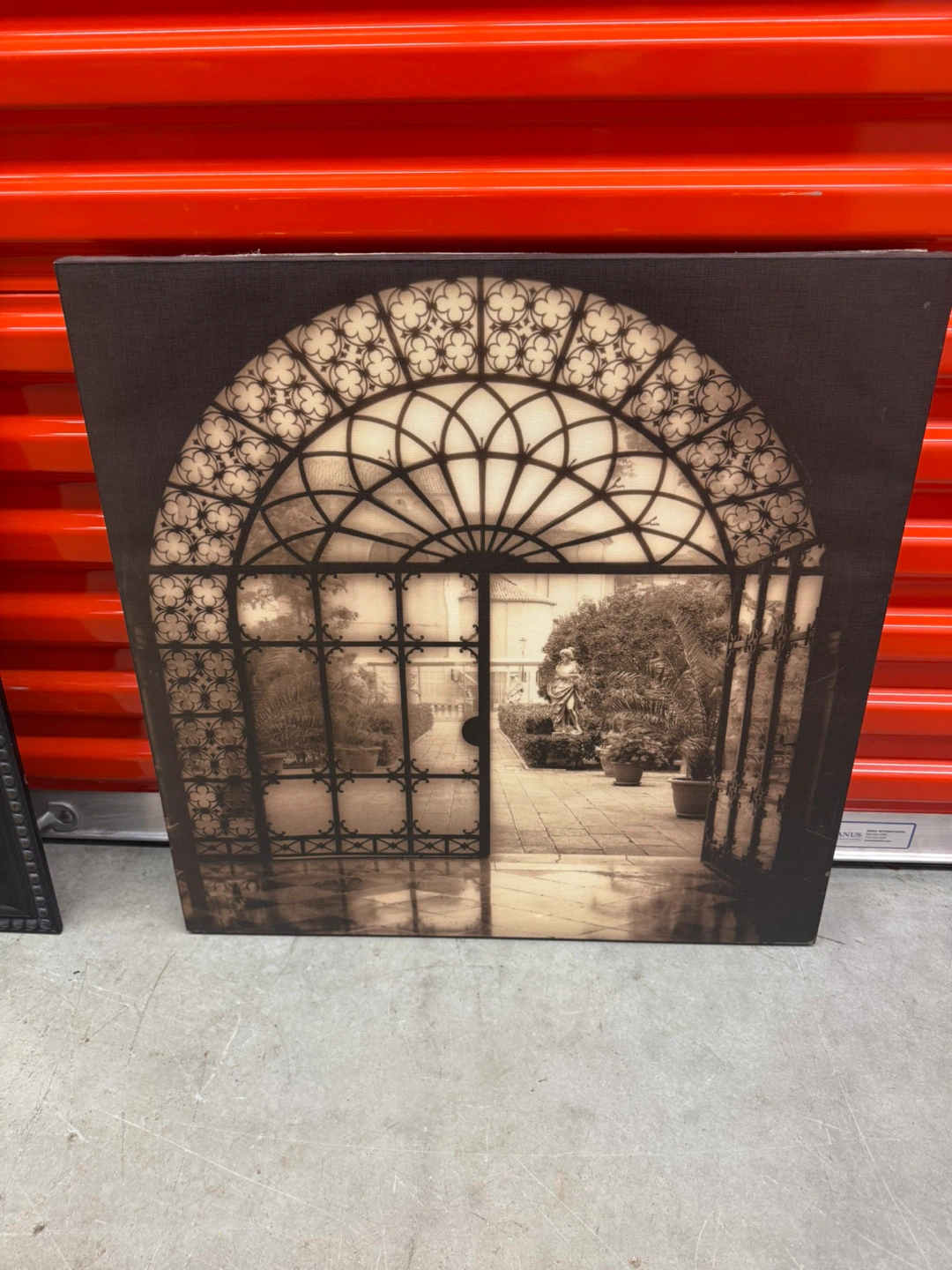 Canvas Wall Art - Gothic Archway Scene