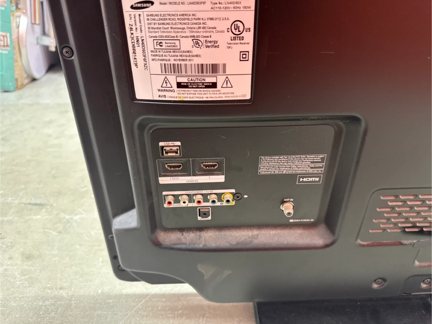 Samsung LN40D503 40" LCD TV - photo 3