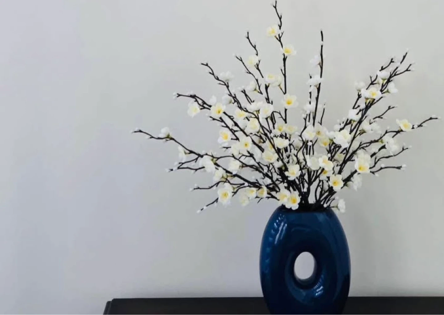 Blue glass Vase only