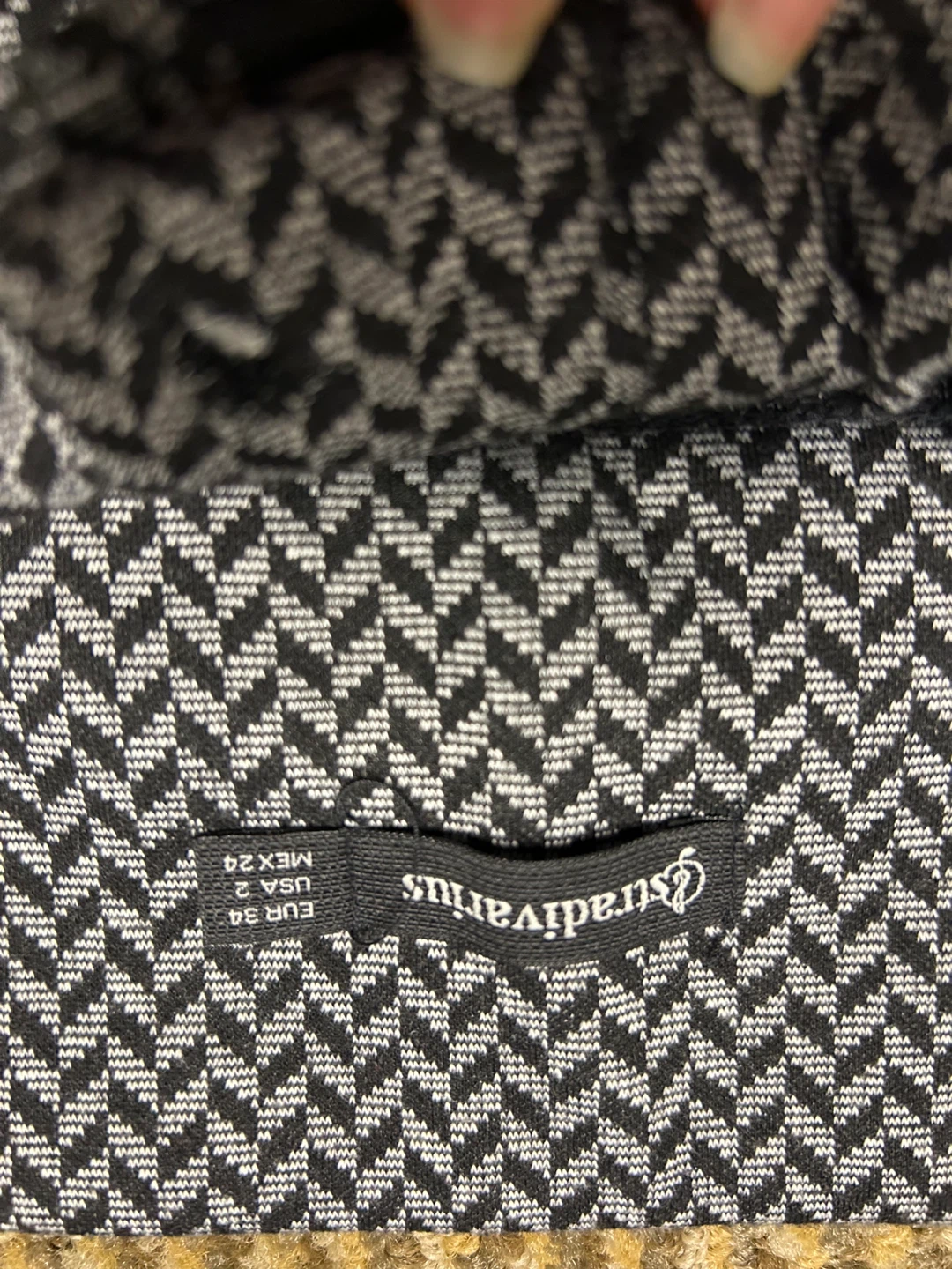 Stradivarius Black and White Patterned Pants