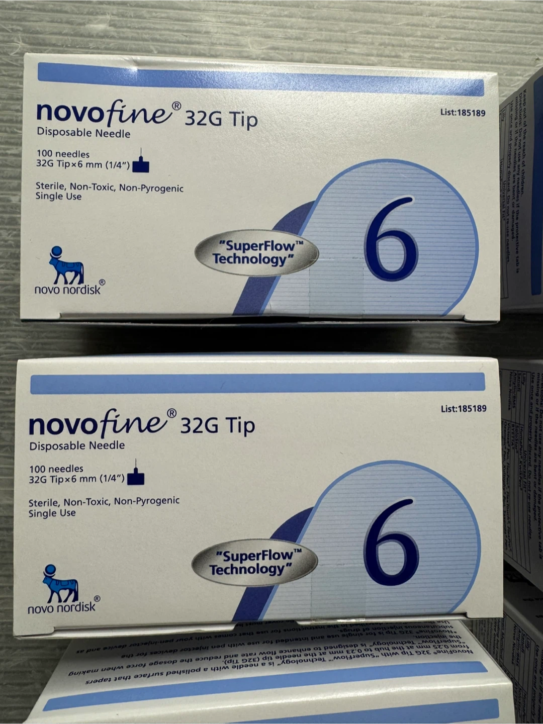 NOVOFINE 32G Tip x 6mm (1/4”) 6 BOXES LOT / 600 tips total - photo 3