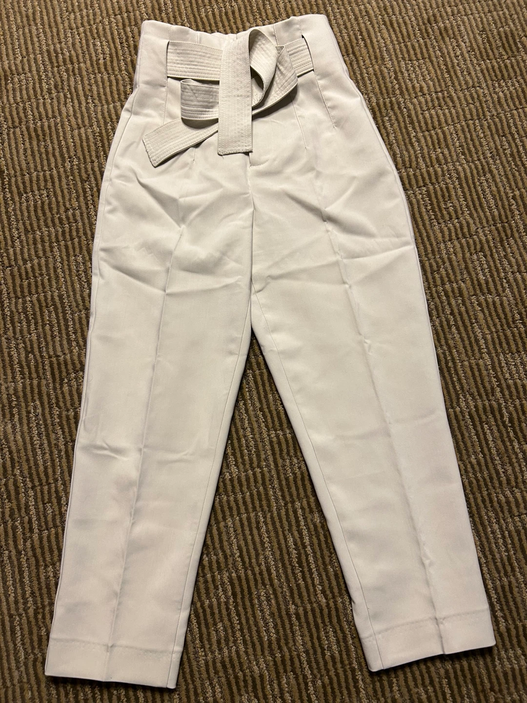 ZARA High-Waisted Belted Trousers