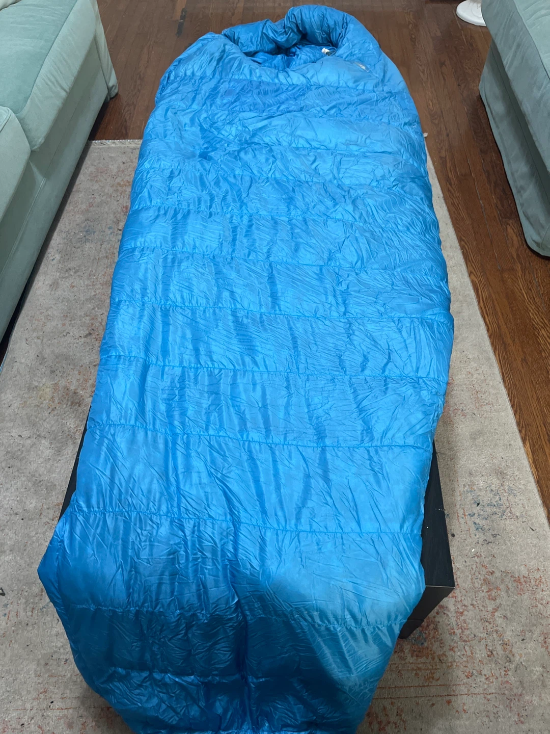 Mec Talon Blue Sleeping Bag. Plus converter