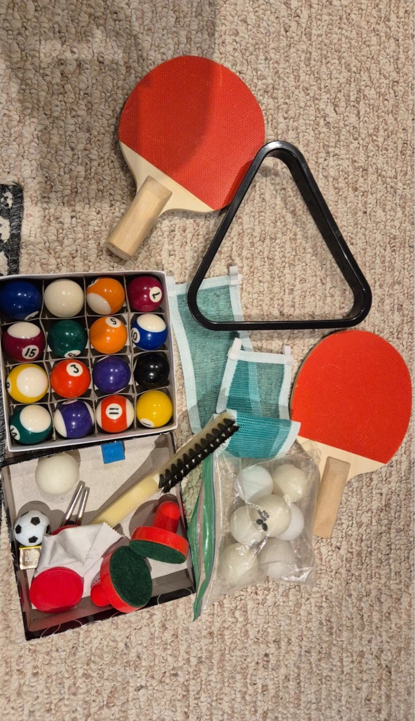 3-in-1 Multi-Game Table Set with Accessories