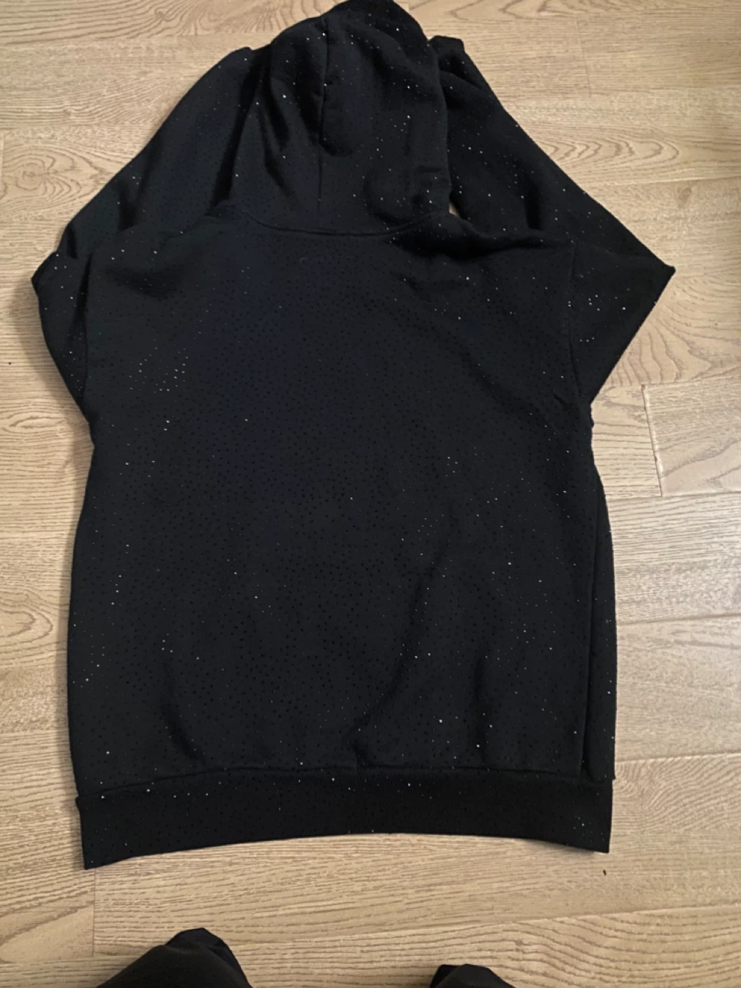 Sp5der Hoodie Black with Glitter Detail - photo 3
