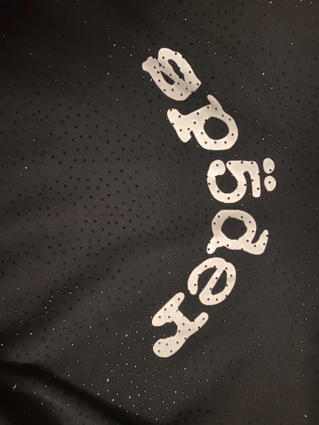 Sp5der Hoodie Black with Glitter Detail - photo 2
