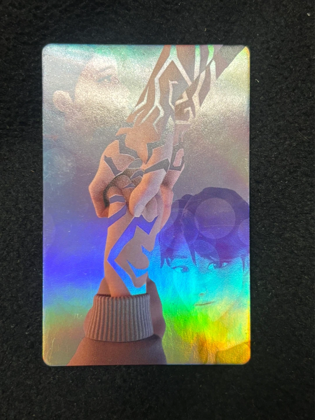 K-pop demon hunters rare jinu rumi holding hands card