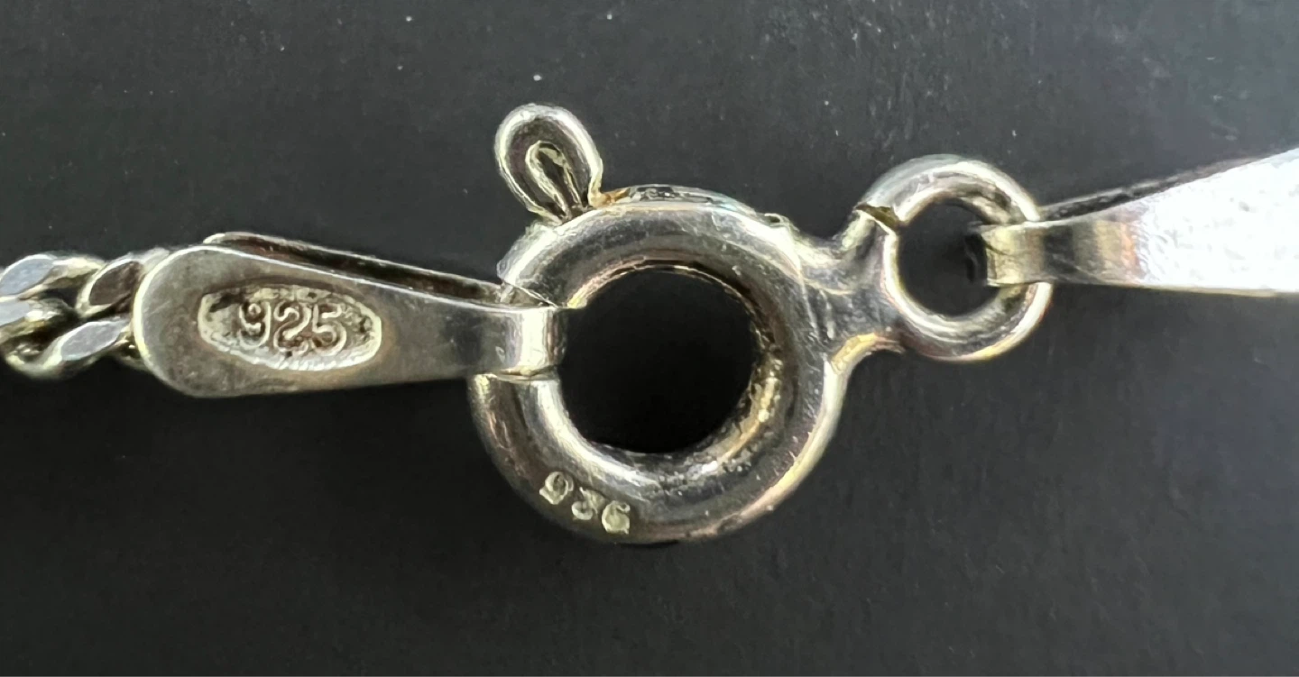Italian Sterling Silver Geometric Pendant Necklace - photo 3