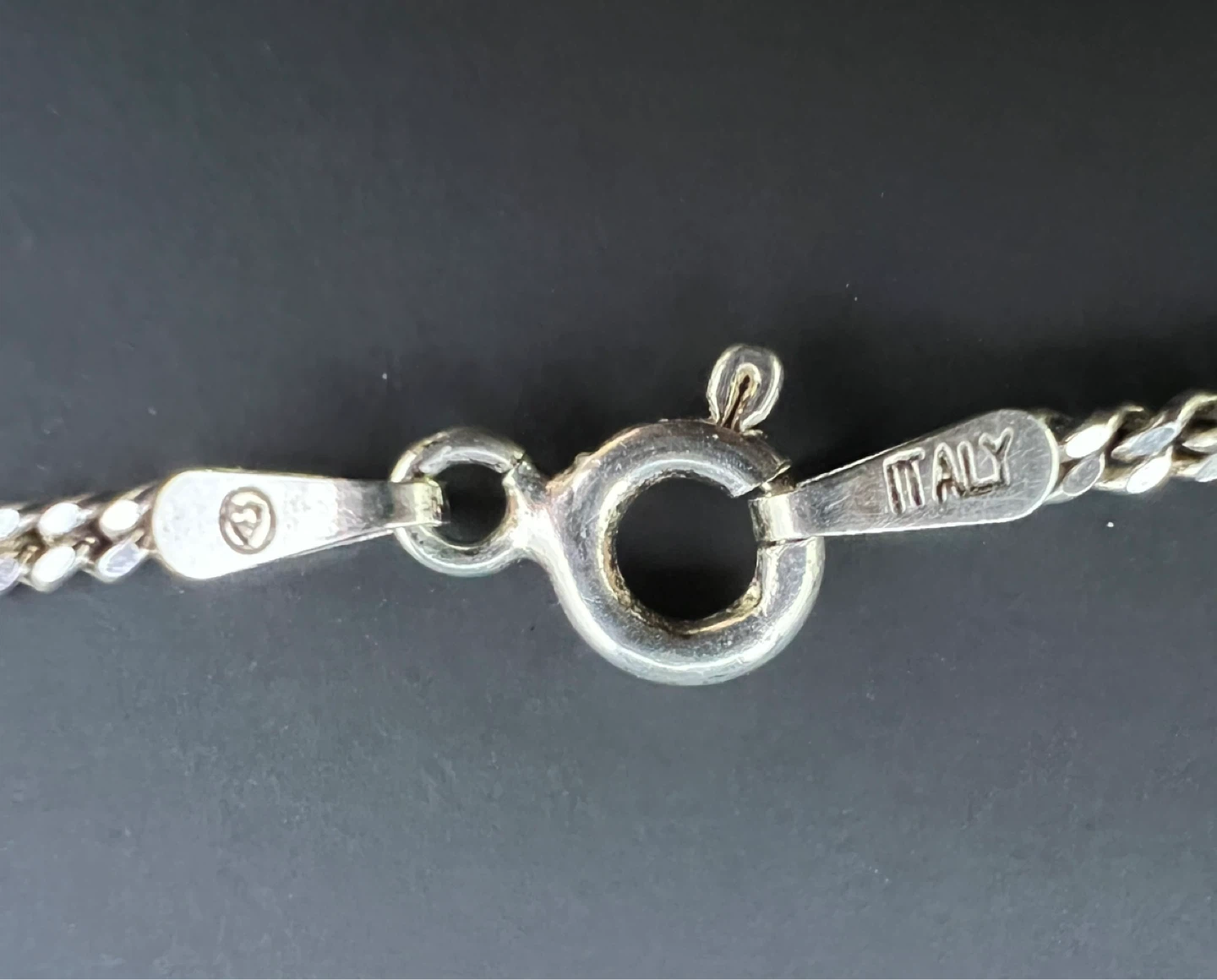 Italian Sterling Silver Geometric Pendant Necklace - photo 4