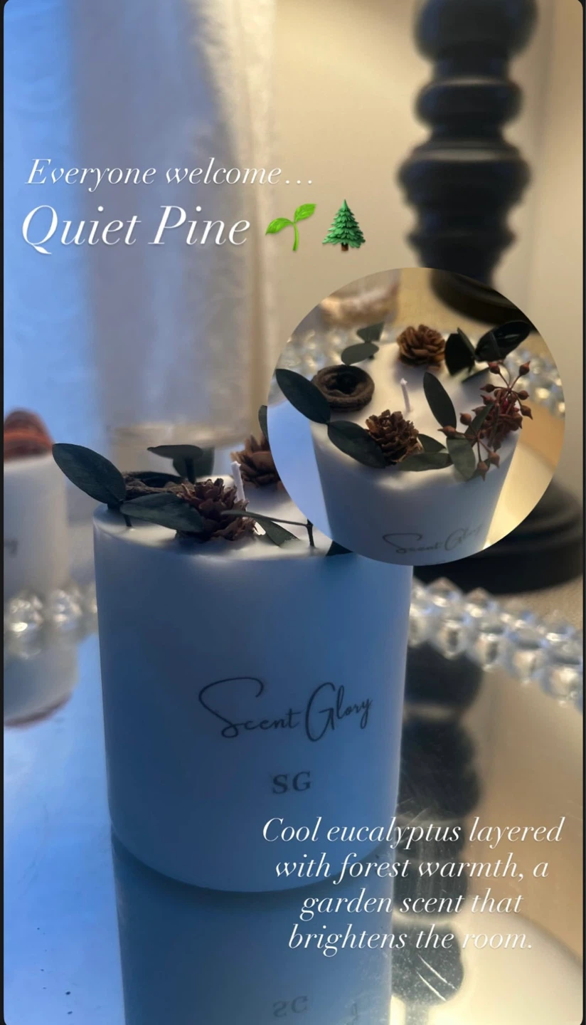 Candles || Plant decorated candles by ScentGlory - photo 5