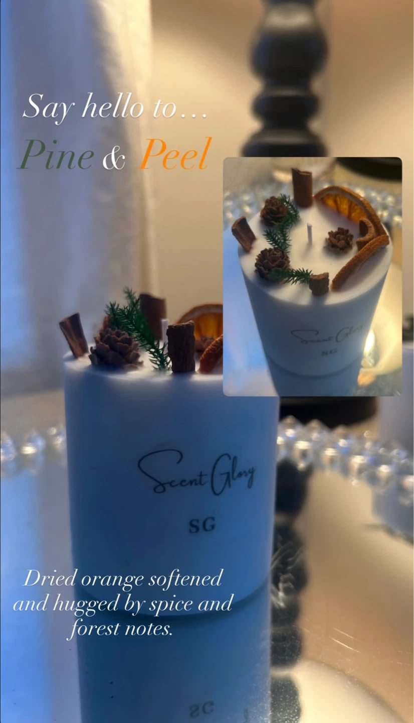 Candles || Plant decorated candles by ScentGlory - photo 4