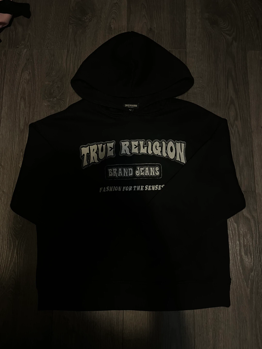 Womens black True Religion hoodie