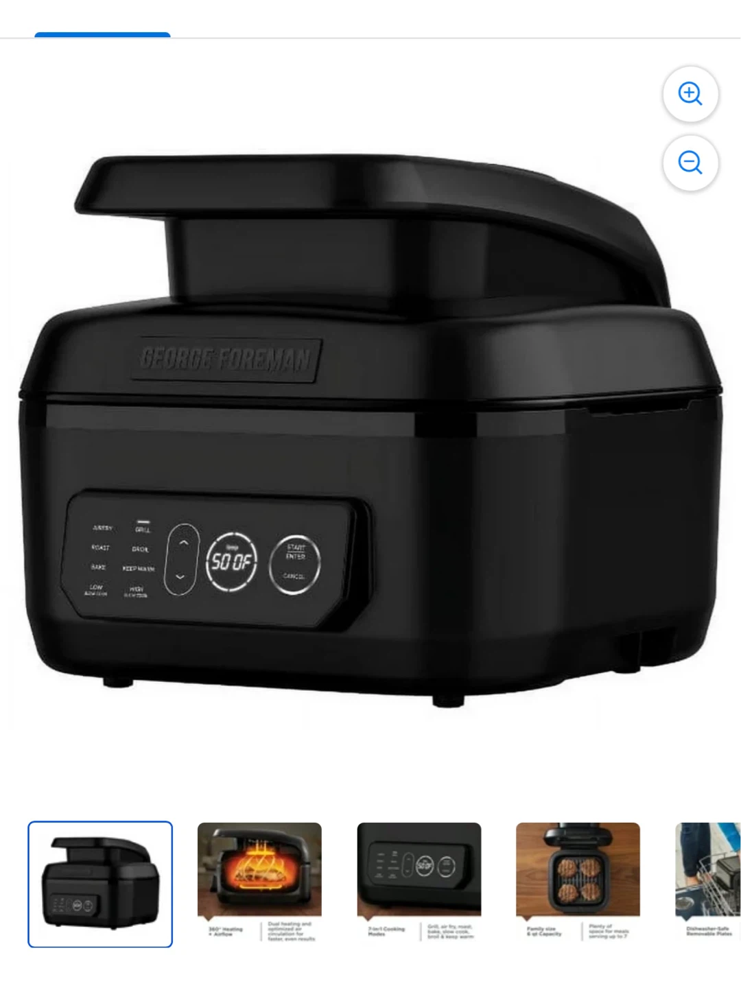 George Foreman 7-in-1 Electric Grill & Air Fryer - MOVING SALE