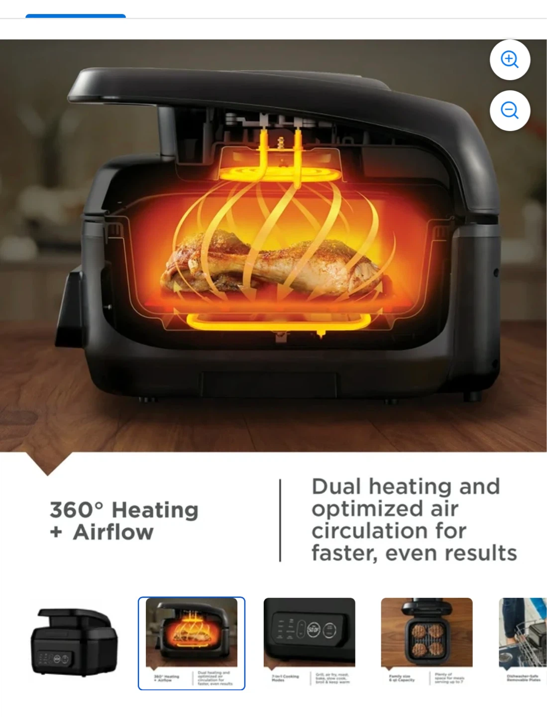 George Foreman 7-in-1 Electric Grill & Air Fryer - MOVING SALE - photo 2