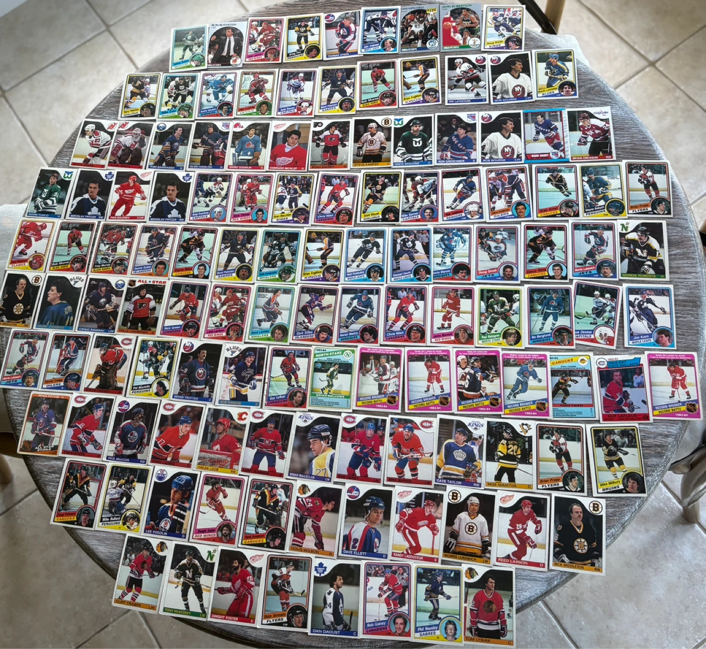 Hockey trading cards (pack #2, 124 cards)