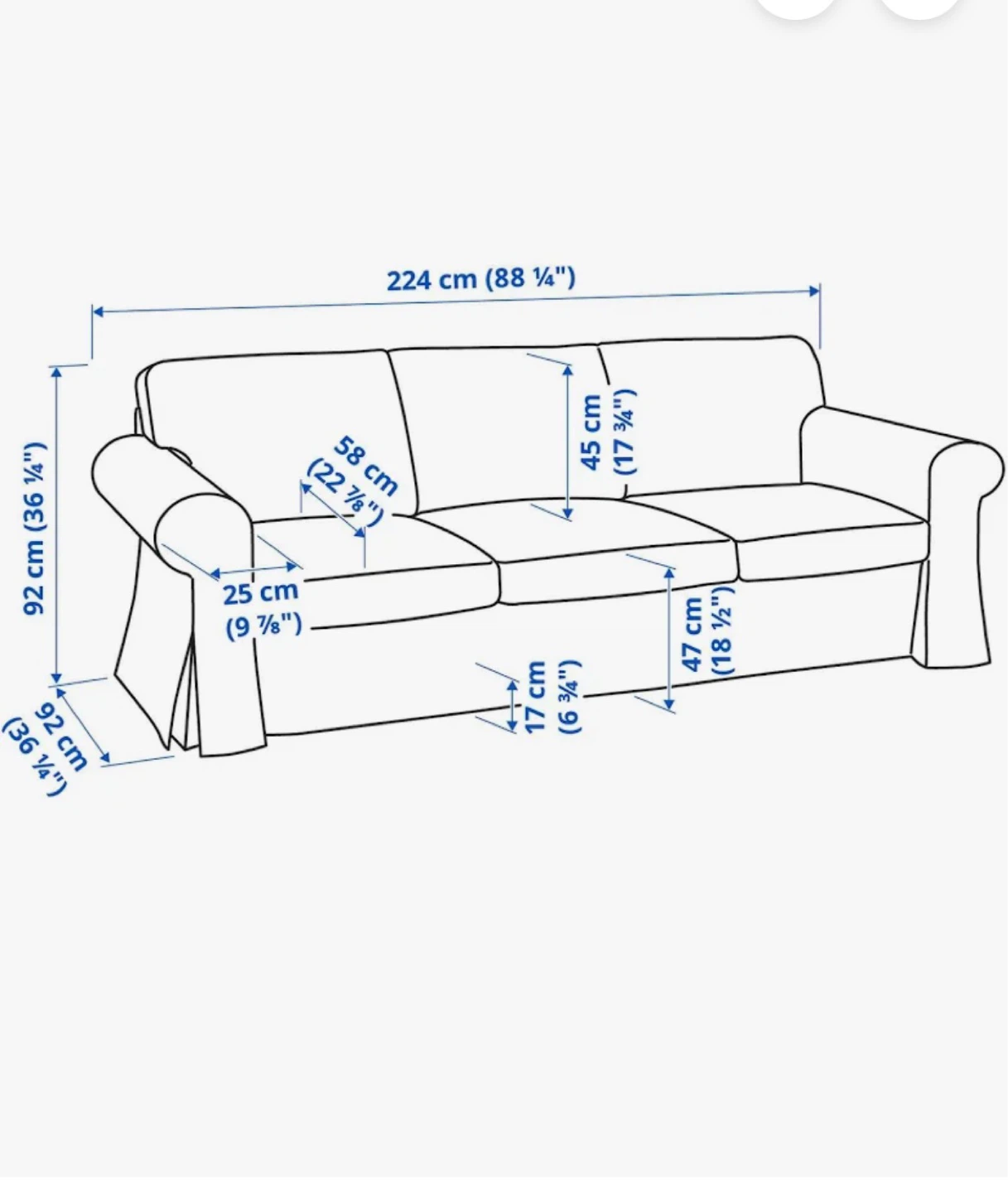 IKEA UPPPLAN Sofa, light beige  very new - photo 5
