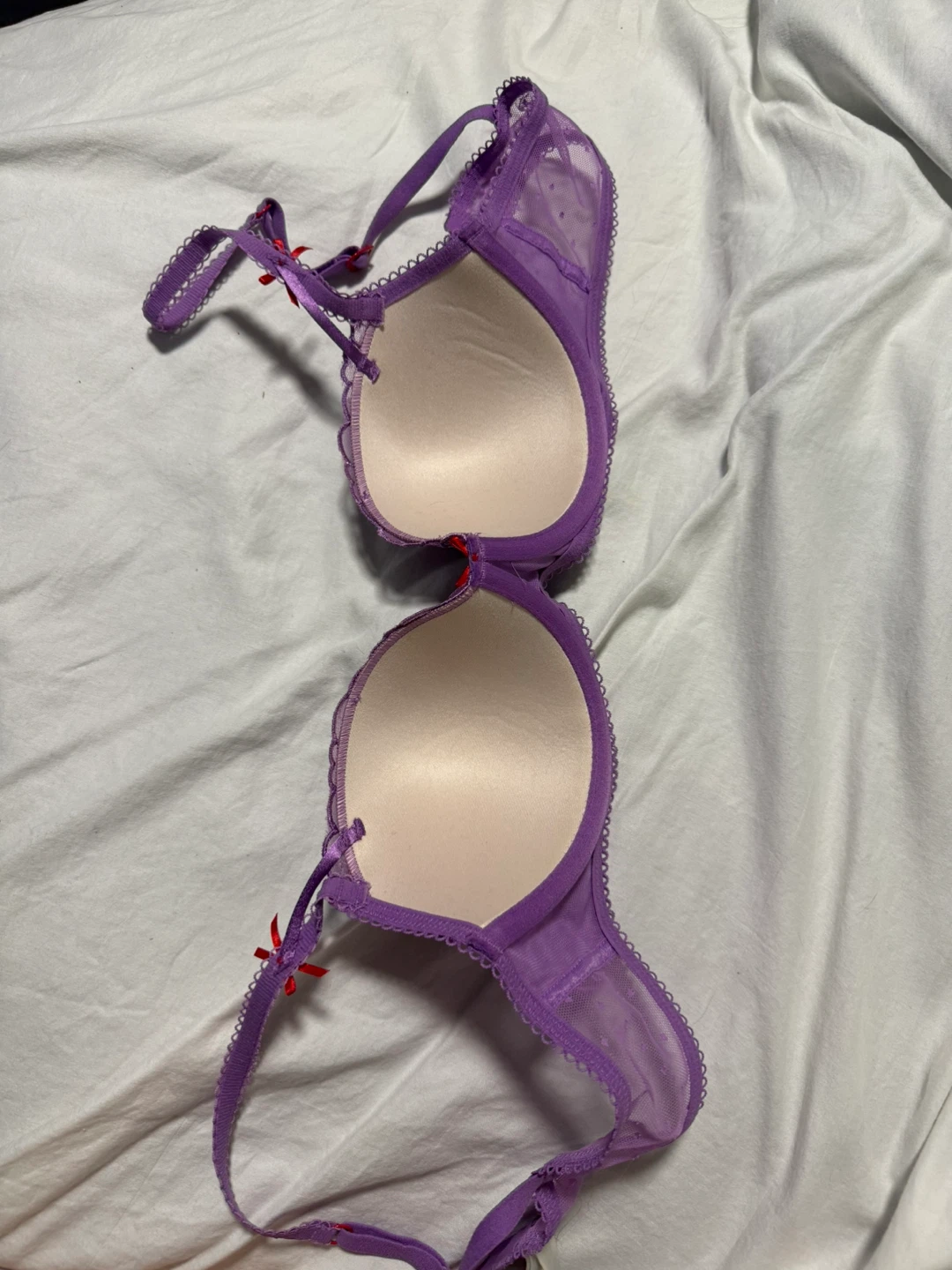 Victoria's Secret PINK Purple Heart Lace Bra - photo 3