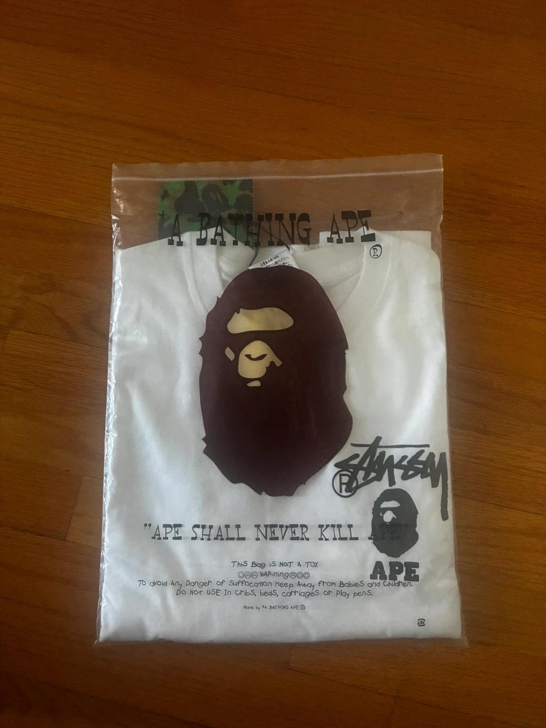 A Bathing Ape x Stussy Tee