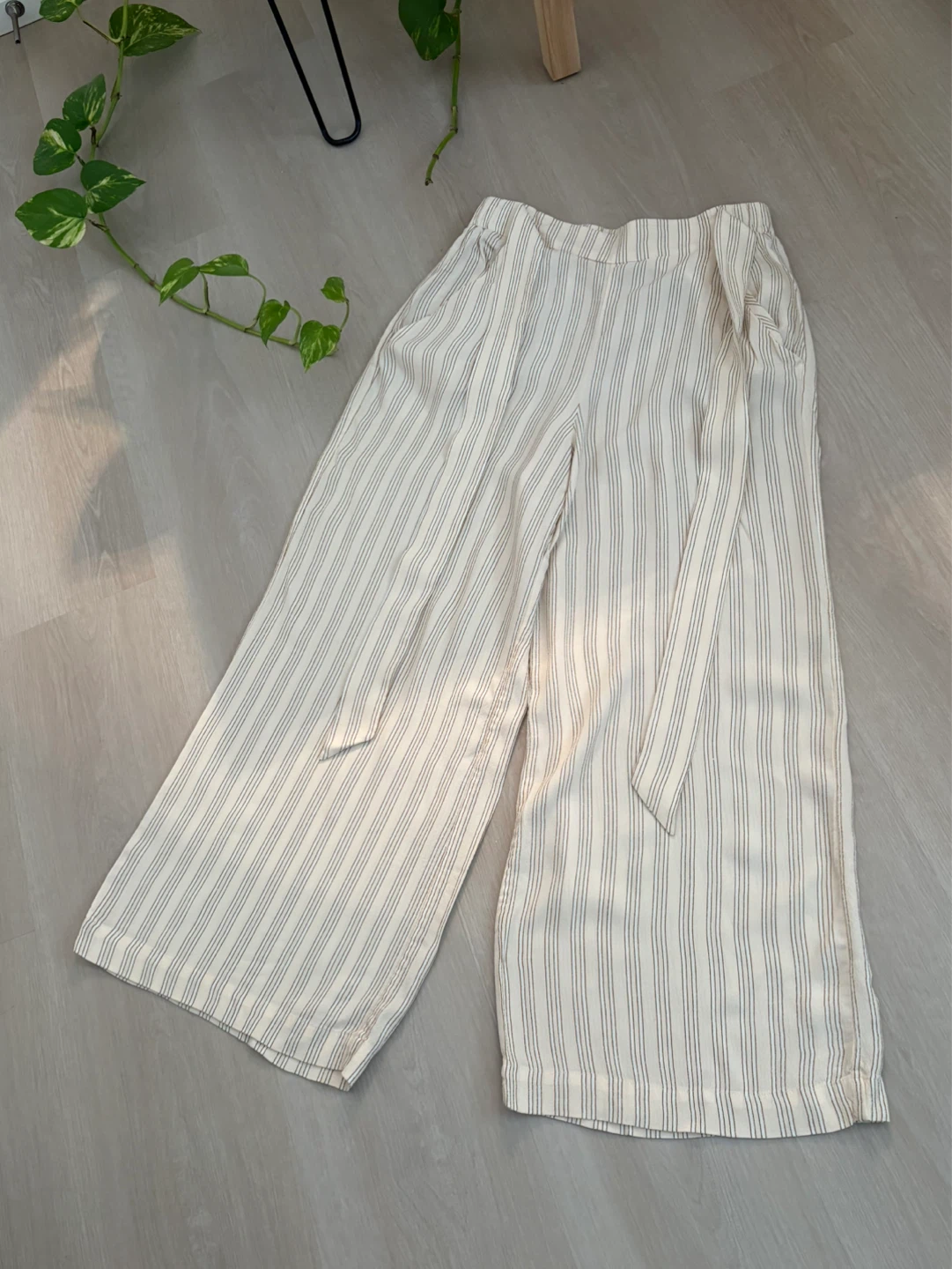 Wilfred Striped Wide-Leg Culottes