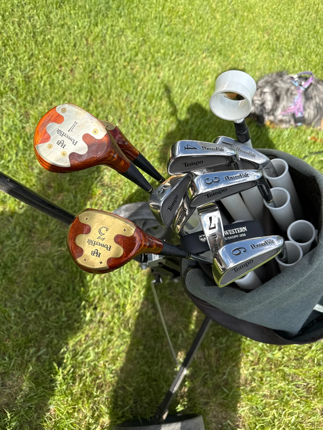 PowerBilt Golf Club Set with Golf Bag and Cart - photo 2
