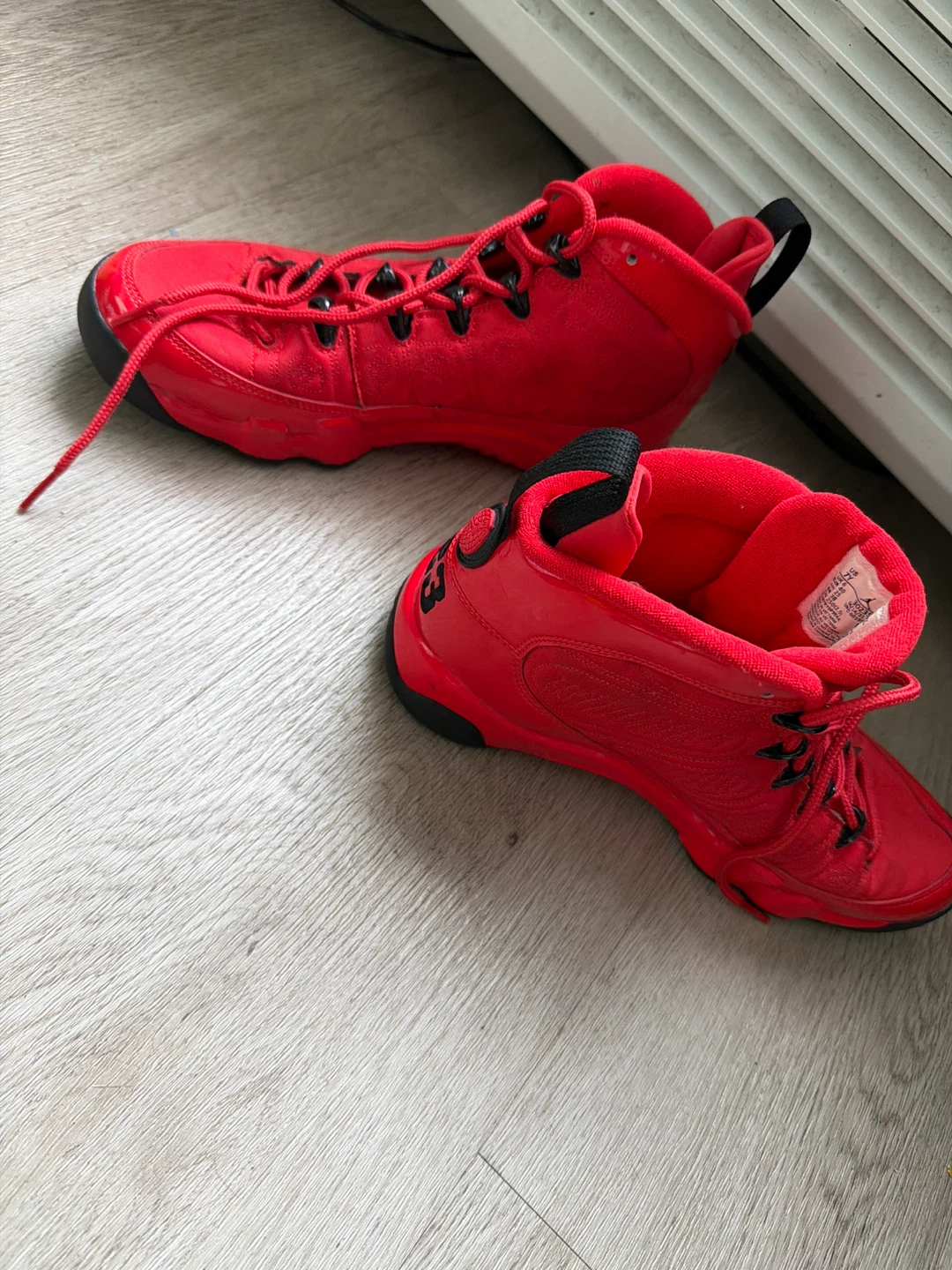 Jordan "23" Red High Top Basketball Shoes