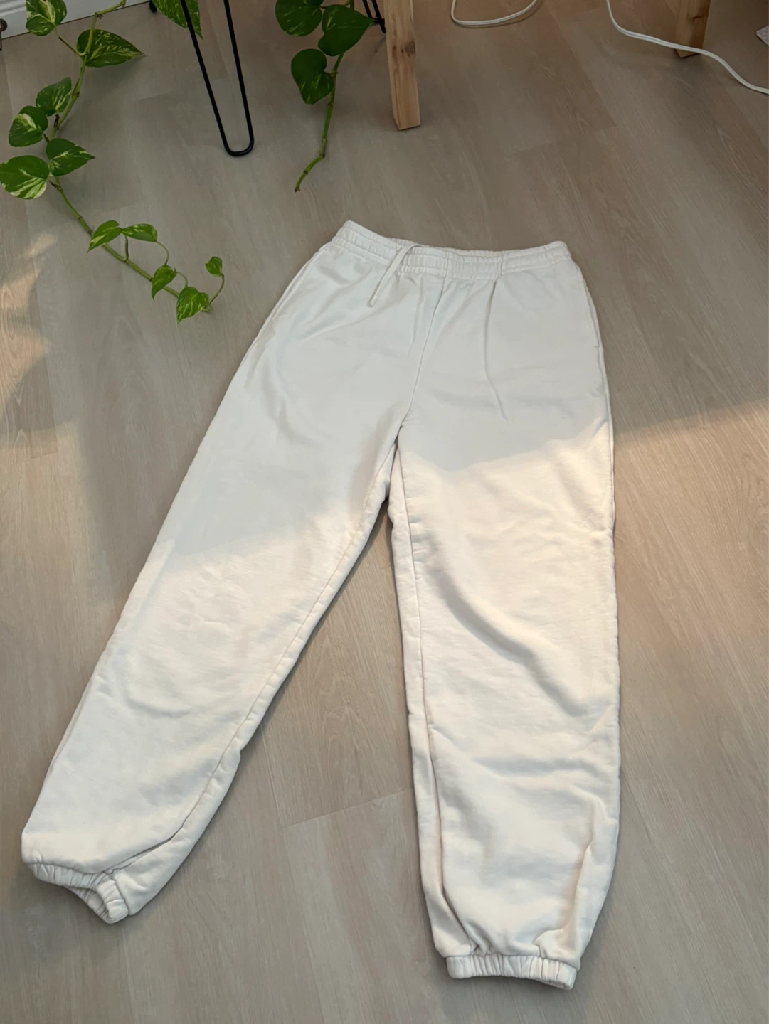 UNIQLO Sweatpants Cream Size M - photo 2