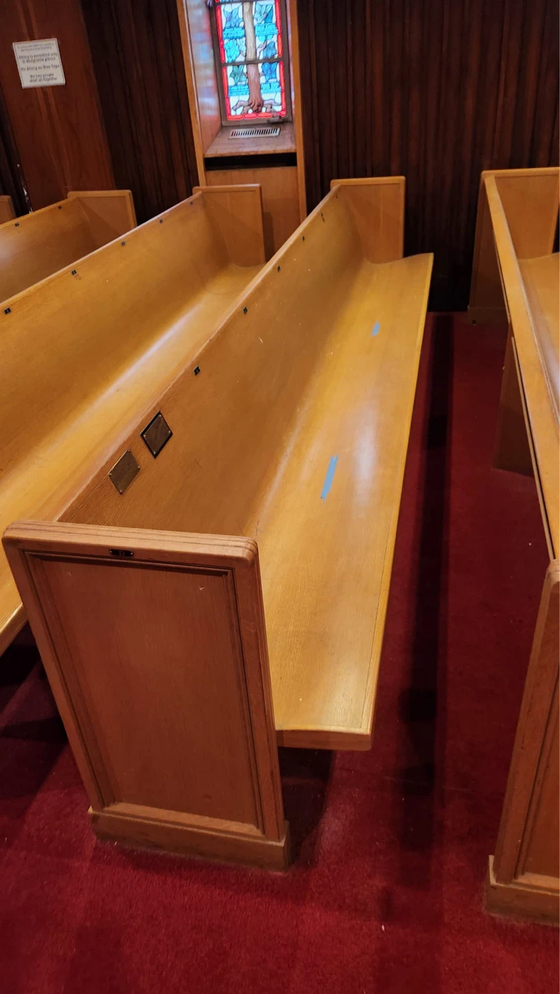 Wooden Church Pews