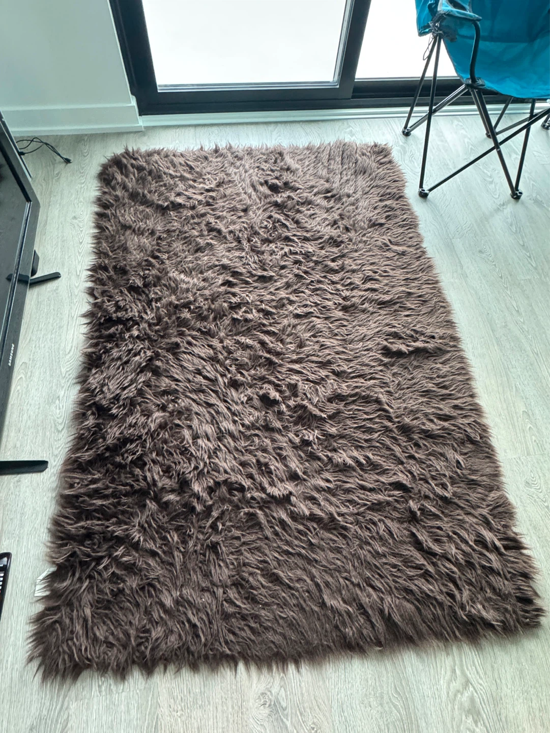 Brown Shaggy Area Rug