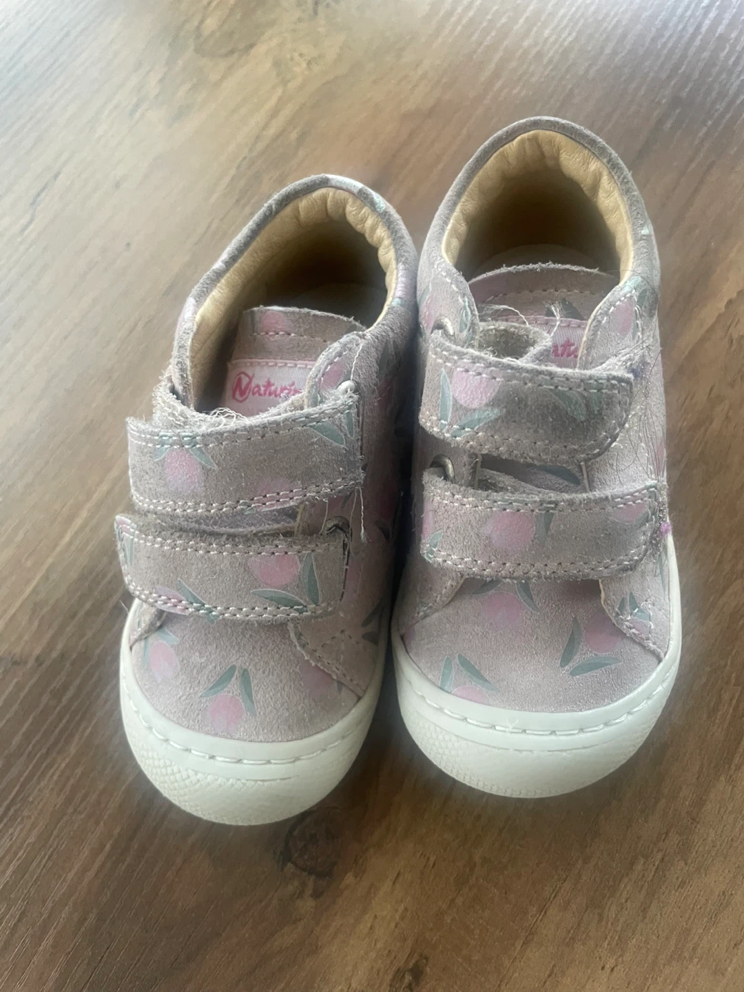 Naturino Pink Floral Toddler Shoes