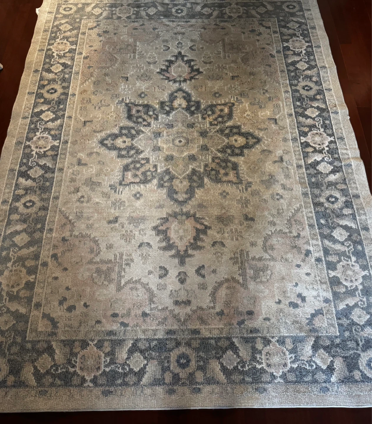 Santorini Area Rug - Beige/Blue 160x213 cm