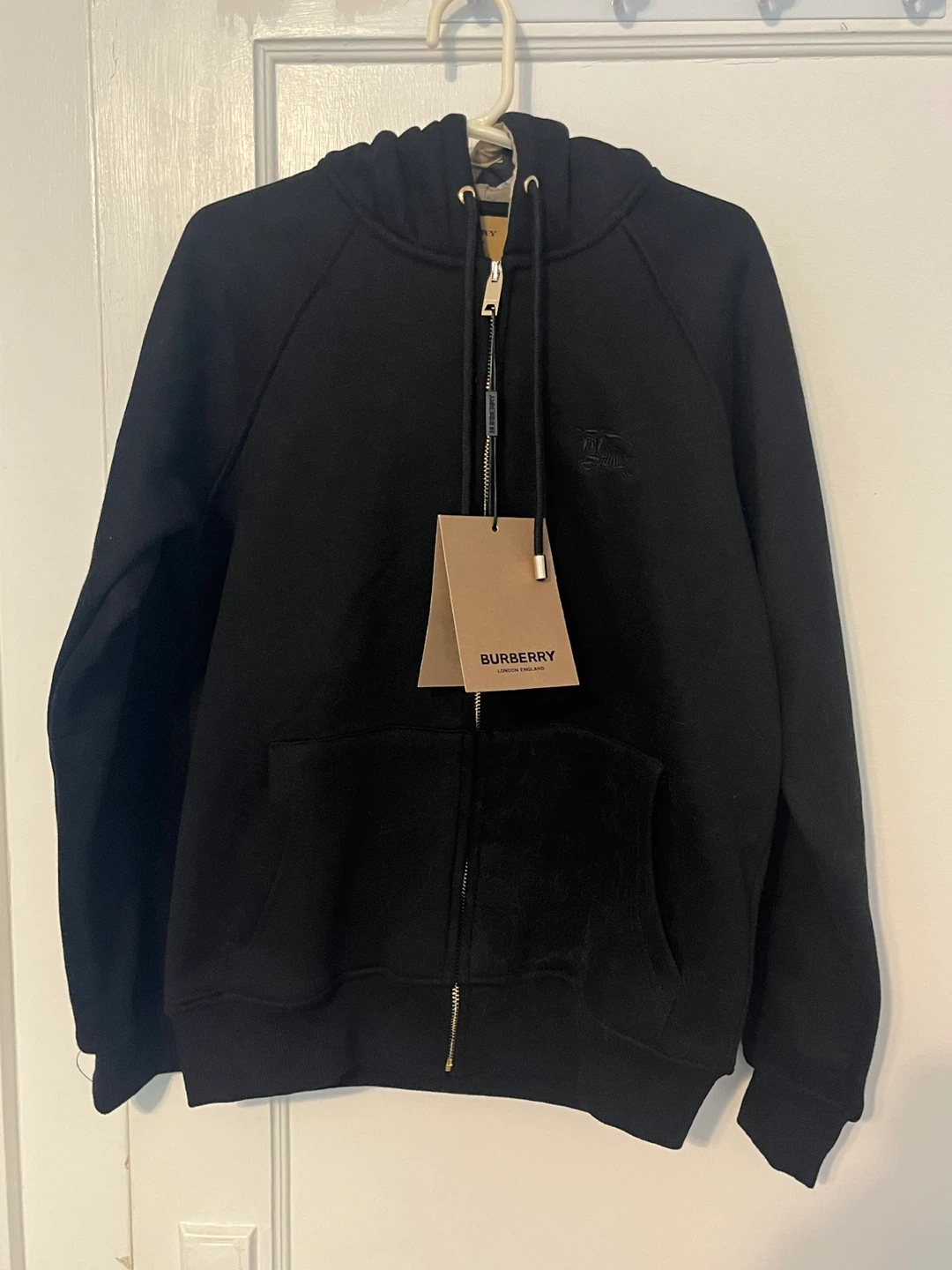 Burberry Black Zip-Up Hoodie - Fits like an XS - photo 4