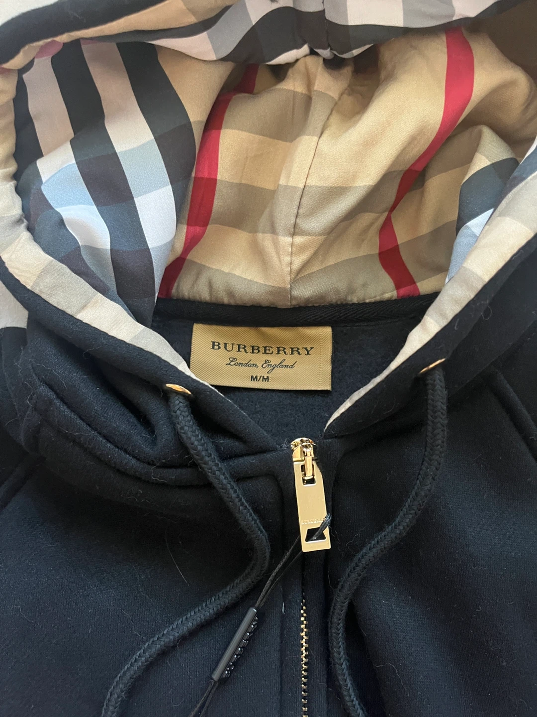 Burberry Black Zip-Up Hoodie - Fits like an XS - photo 3