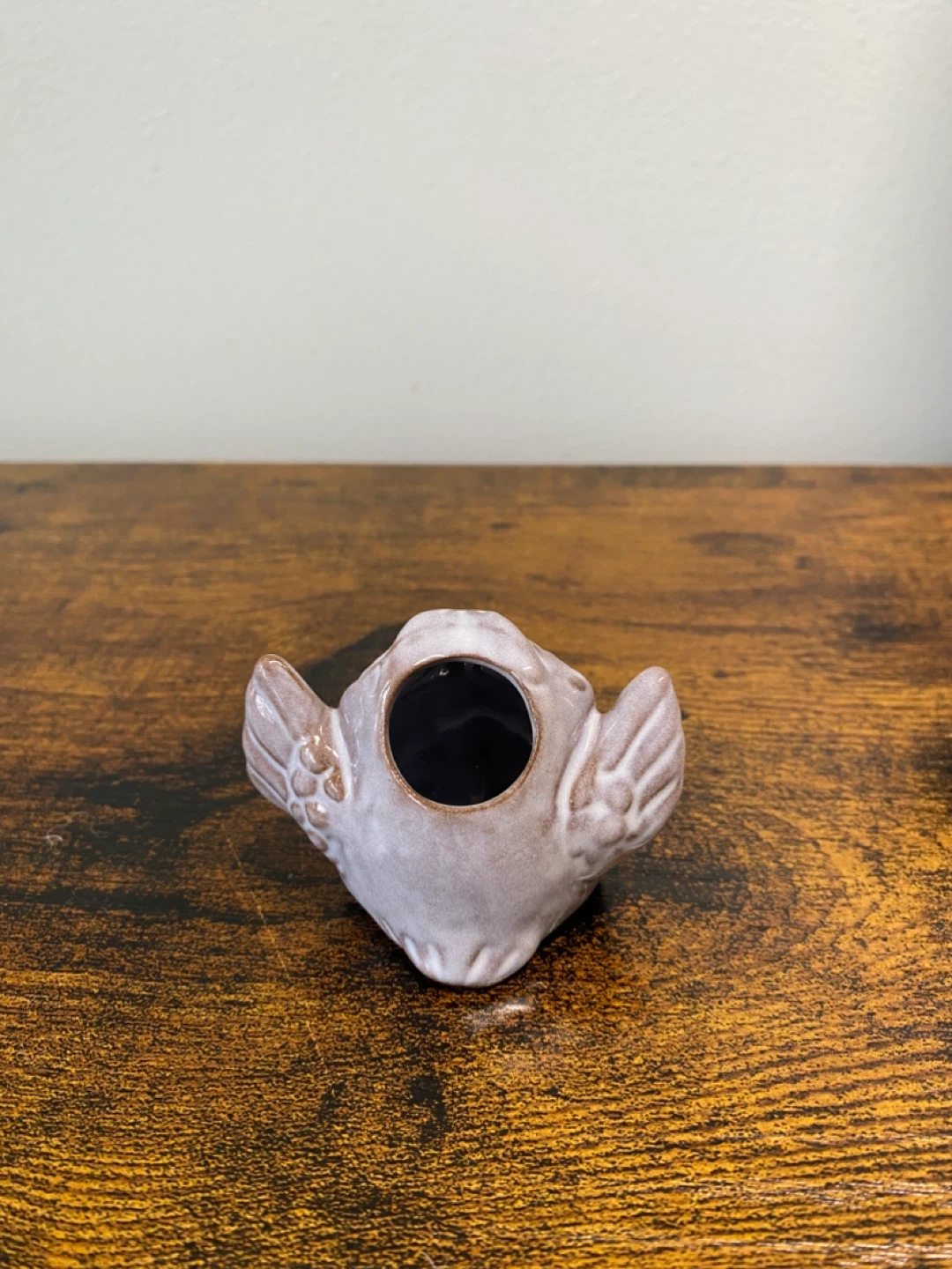 Ceramic Owl toothpick holder - photo 2