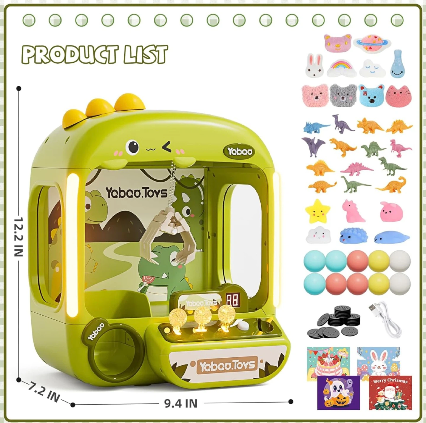 Yabao Dinosaur Mini Arcade Claw Machine Toy - photo 2