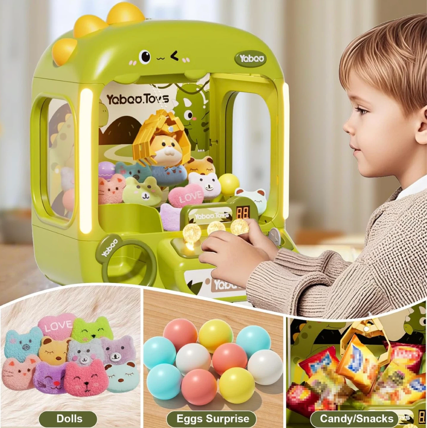 Yabao Dinosaur Mini Arcade Claw Machine Toy - photo 5