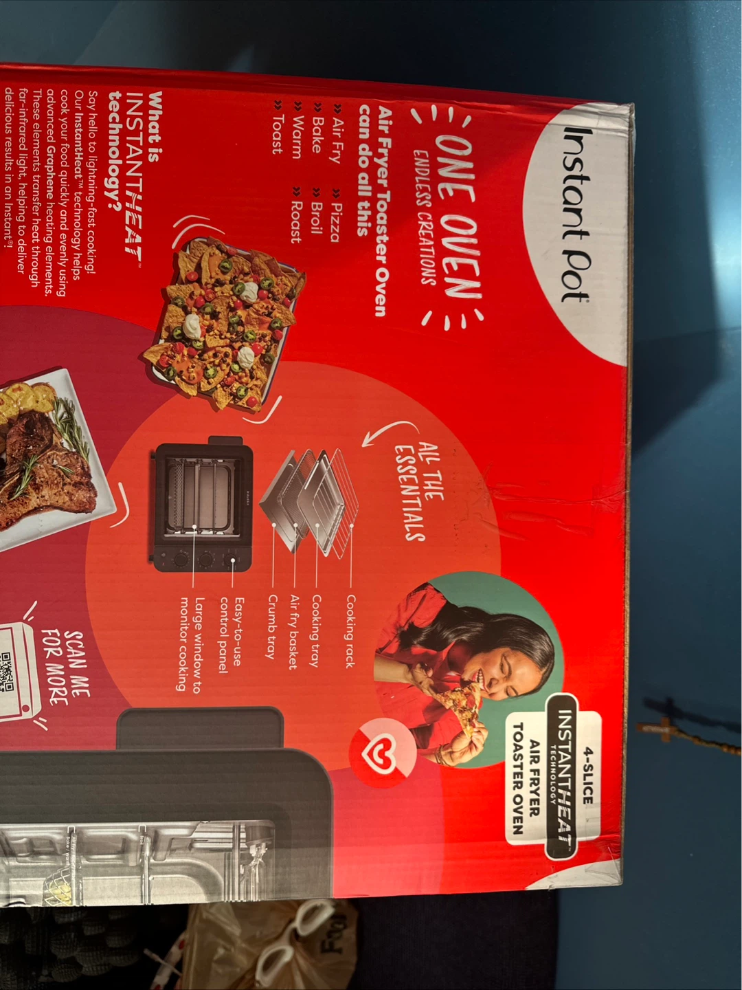 Instant Pot 4-Slice Air Fryer Toaster Oven