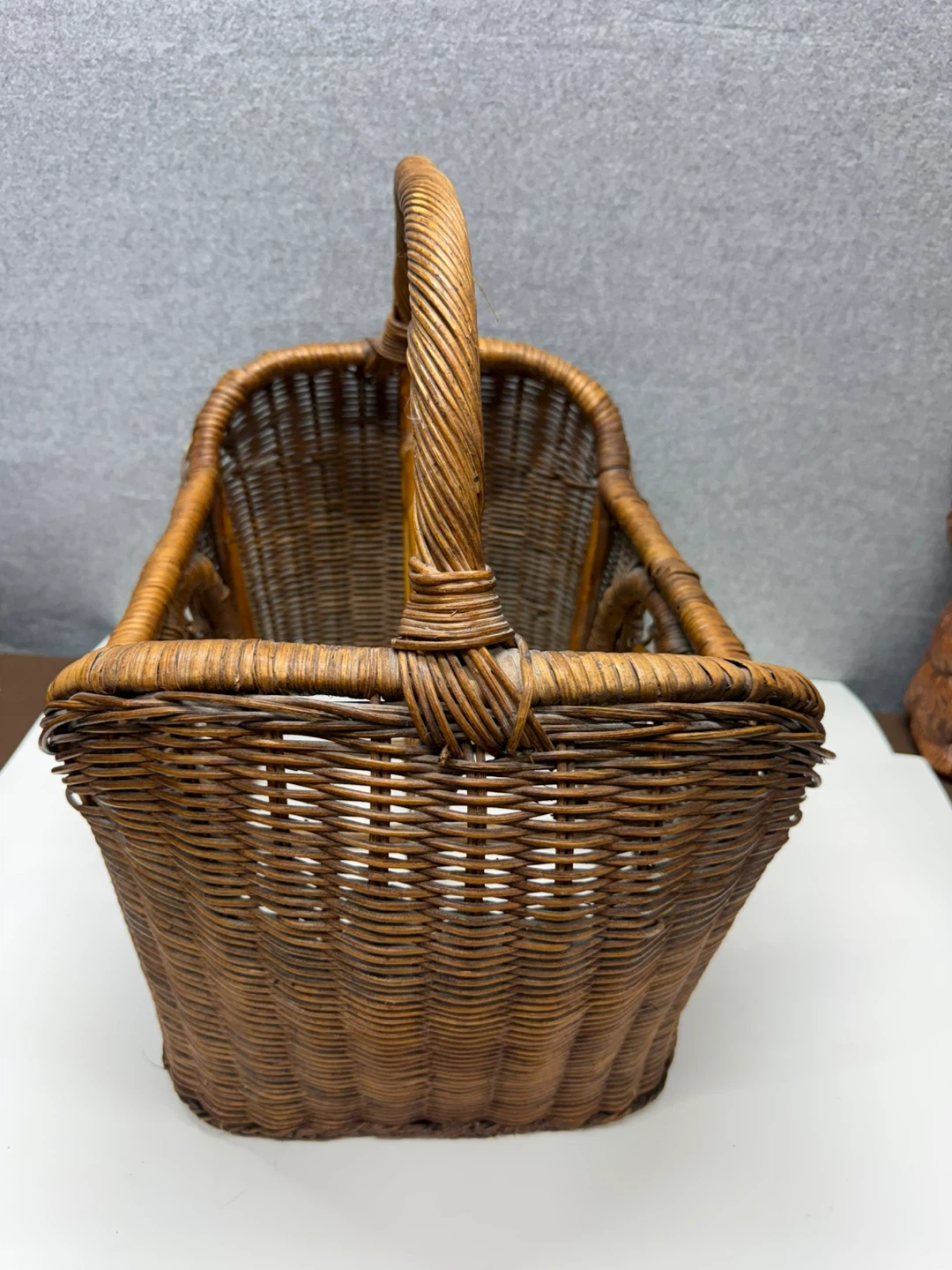 Wicker Magazine Basket with Handle - photo 5