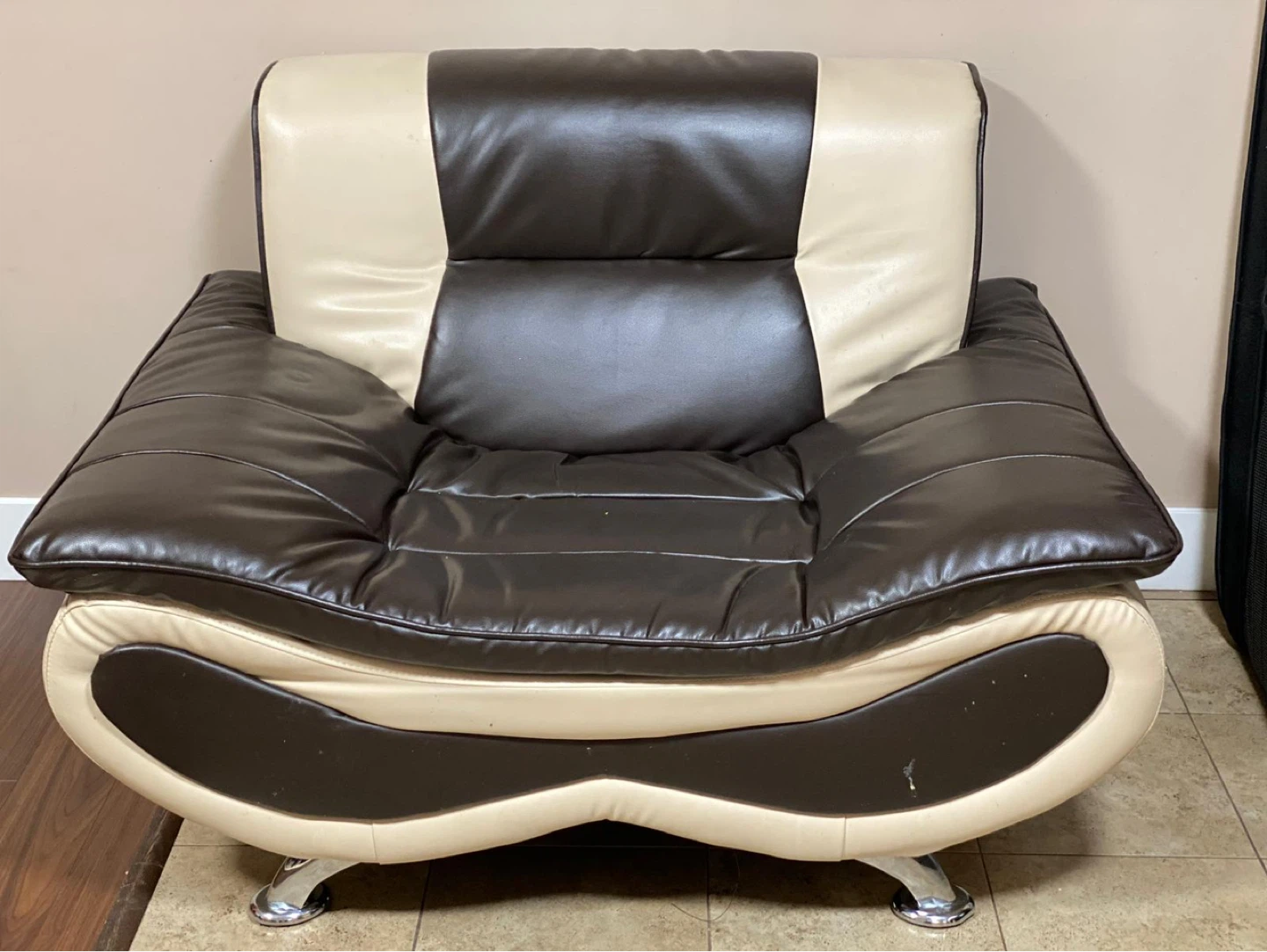 1 seat sofa leather seat