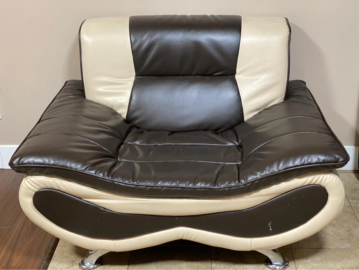 1 seat sofa leather seat - photo 2
