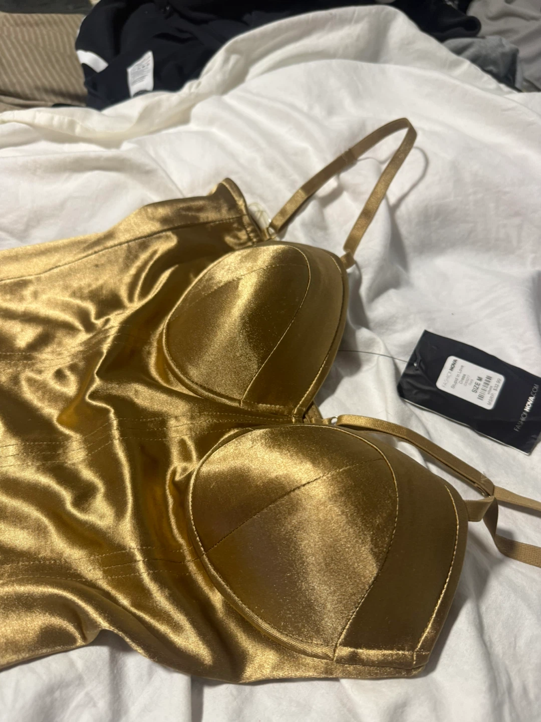 New Gold Fashion Nova Dress