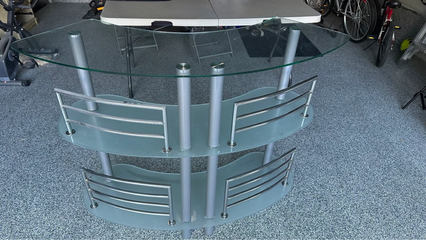 Glass Top Mini Bar - photo 2