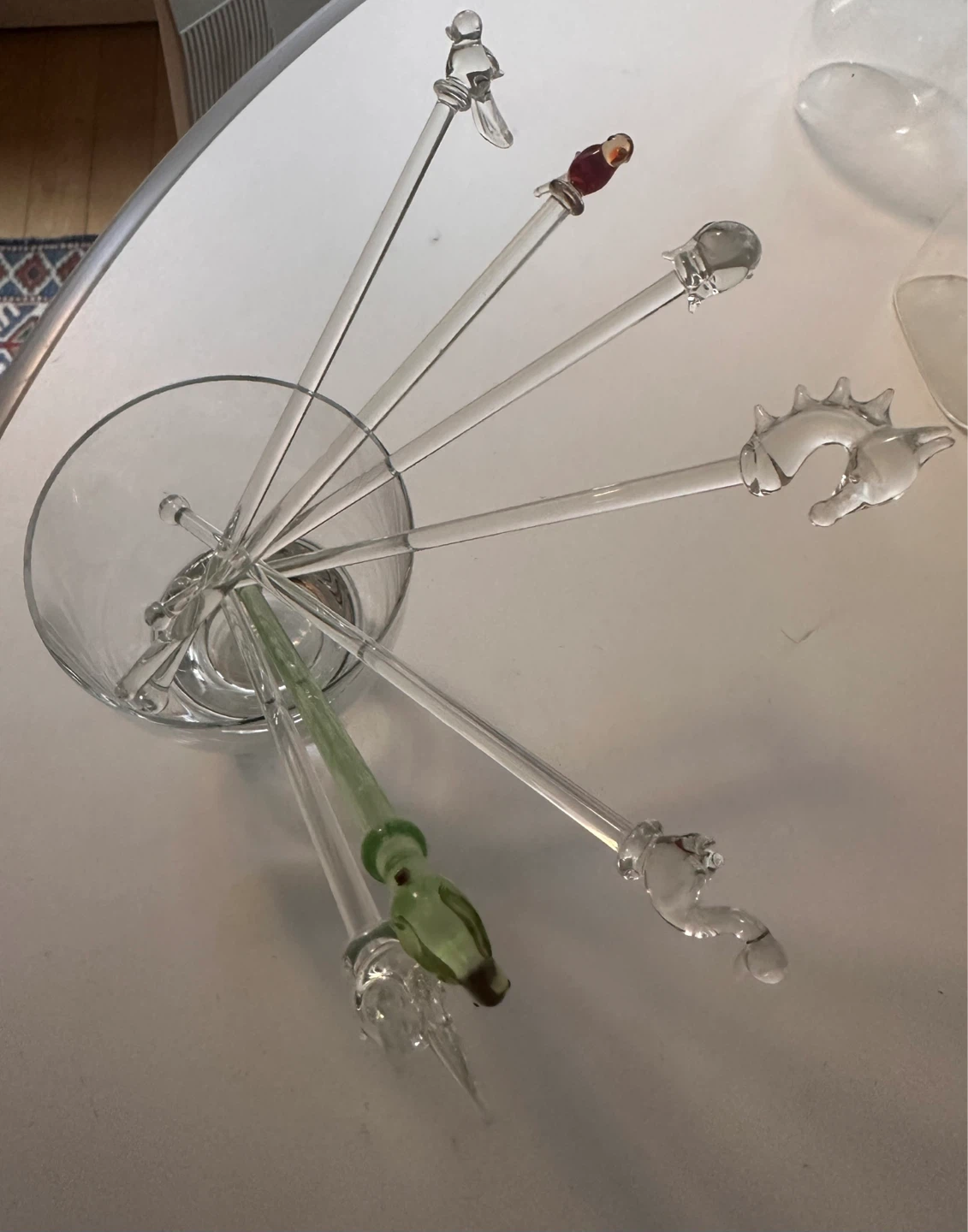 Decorative glass swizzle sticks - photo 2