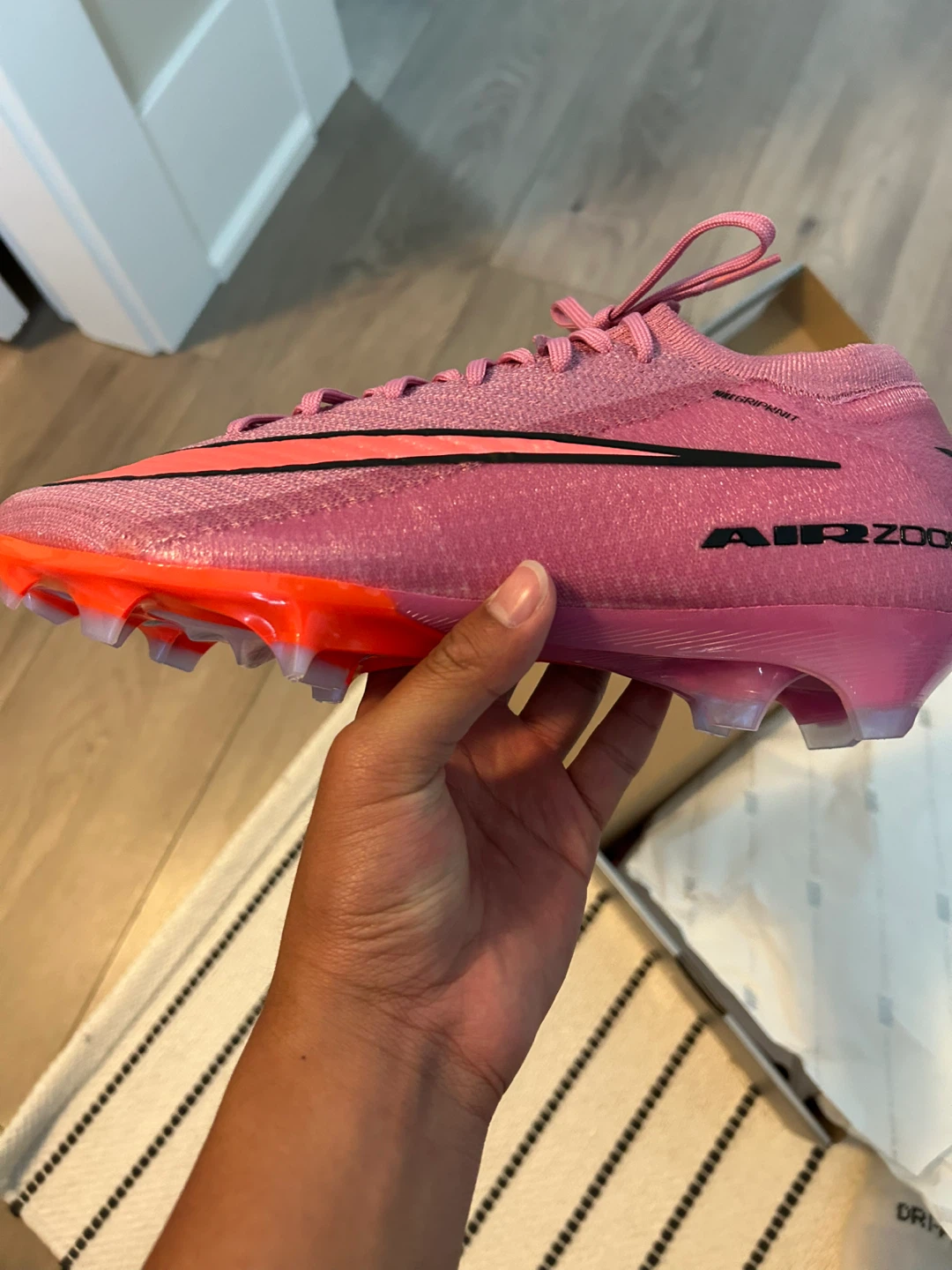 Nike Mercurial Air Zoom Soccer Cleats Pink elite FG - photo 3
