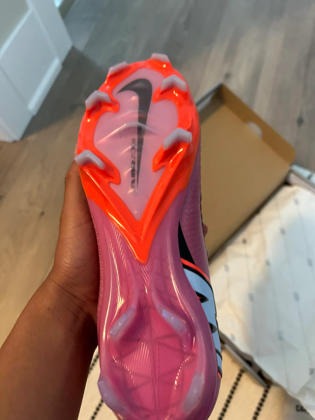 Nike Mercurial Air Zoom Soccer Cleats Pink elite FG - photo 2