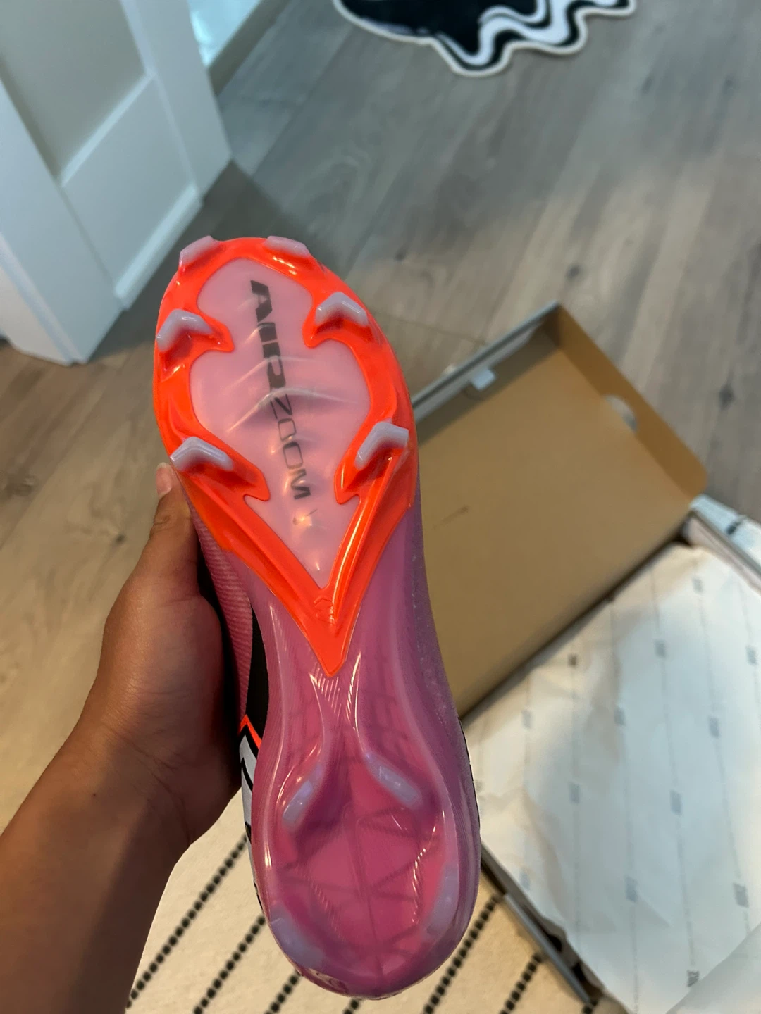 Nike Mercurial Air Zoom Soccer Cleats Pink elite FG - photo 4