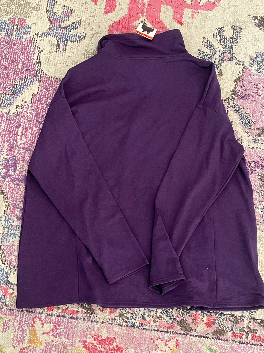 32 Degrees Heat Purple Turtleneck Long Sleeve Shirt XXL - photo 3