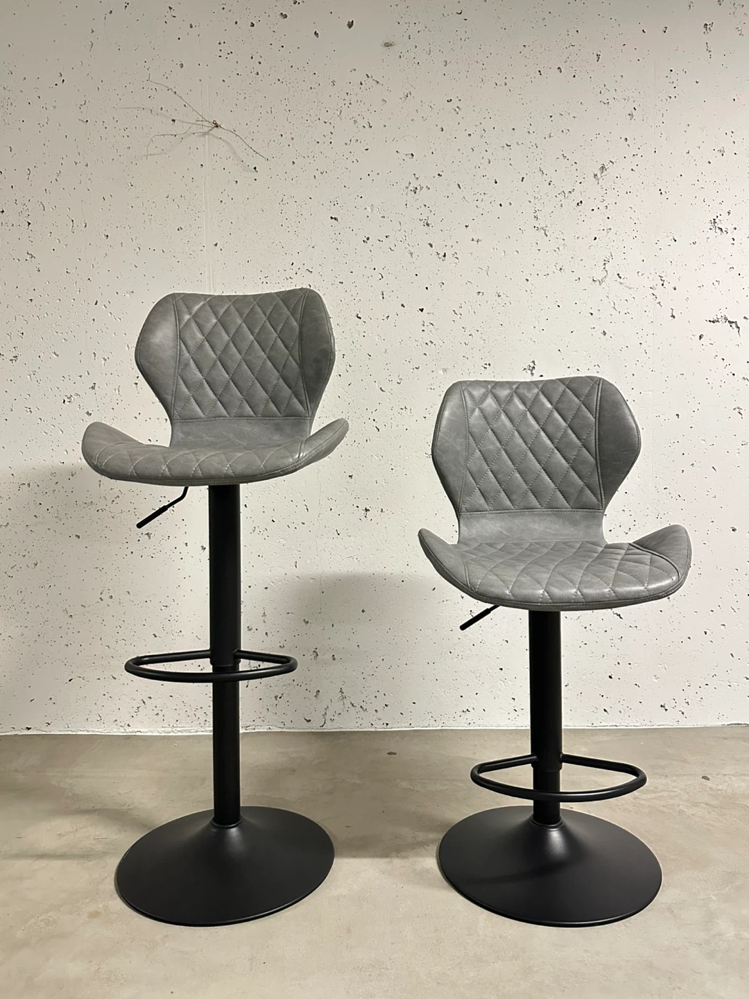 Grey Bar Stools (Set of 2) - photo 5
