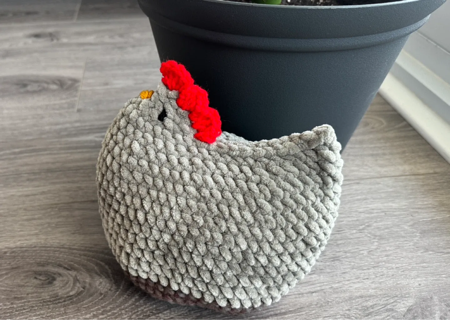 Crocheted Emotional Support Chickens (3 available) - photo 4