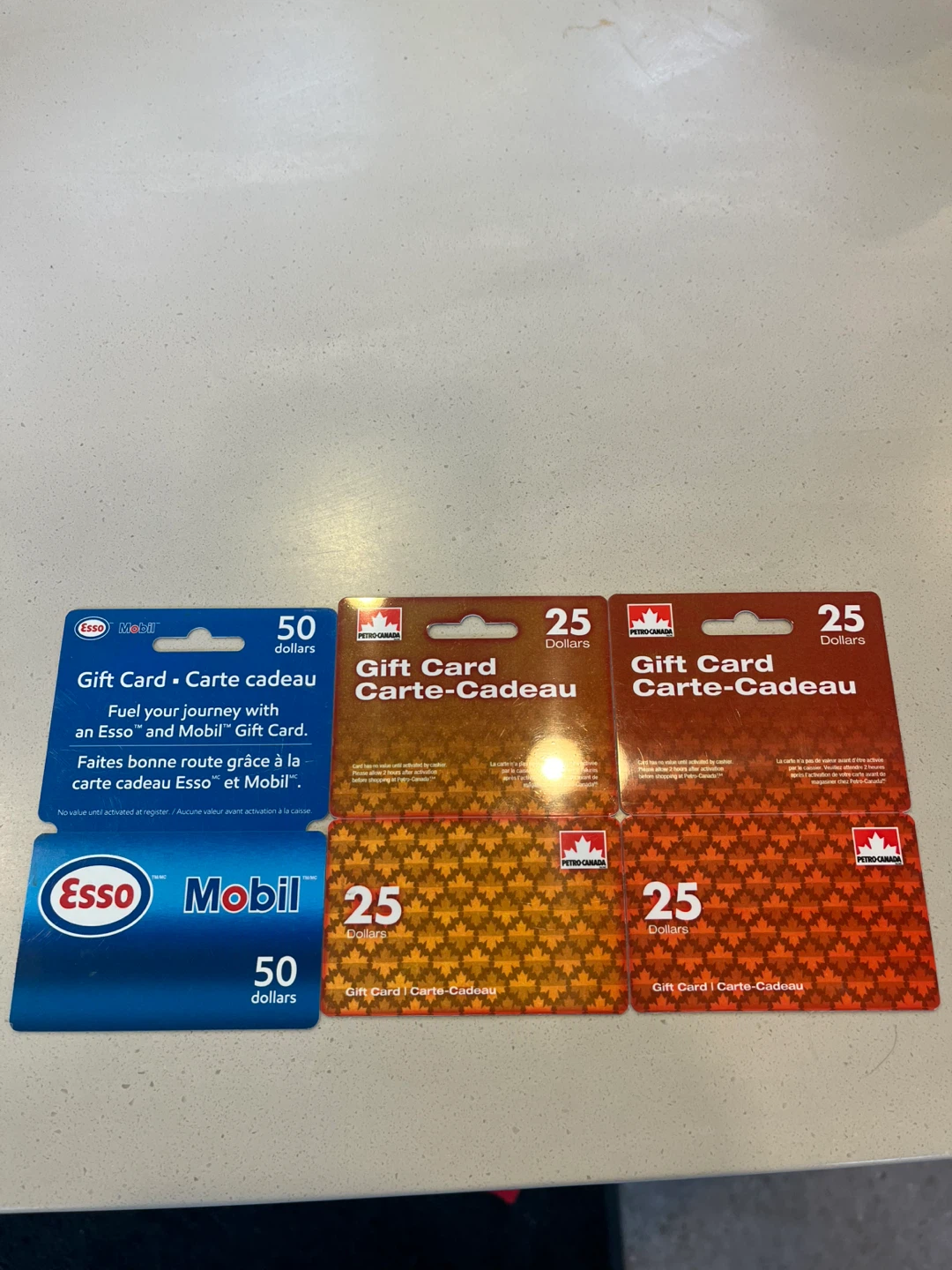 Esso/Mobil & Petro Canada Gift Cards